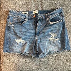 Universal Thread Distressed Mid-Rise Denim Shorts